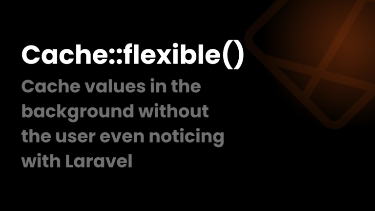 Cache::flexible() method of Laravel